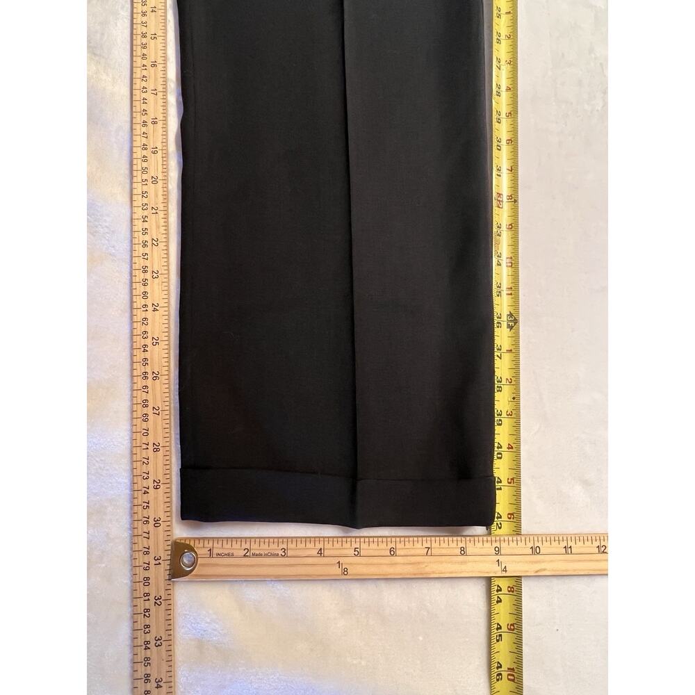 Vintage Dunleith 46L 39x30 Solid Black Twill Suit Unconstructed USA - Picture 15 of 16